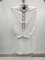 কোড # 1002 প্রিমিয়াম এমব্রয়ডারি পাঞ্জাবি – অফ-হোয়াইট (Off-White) রঙ EMB 3