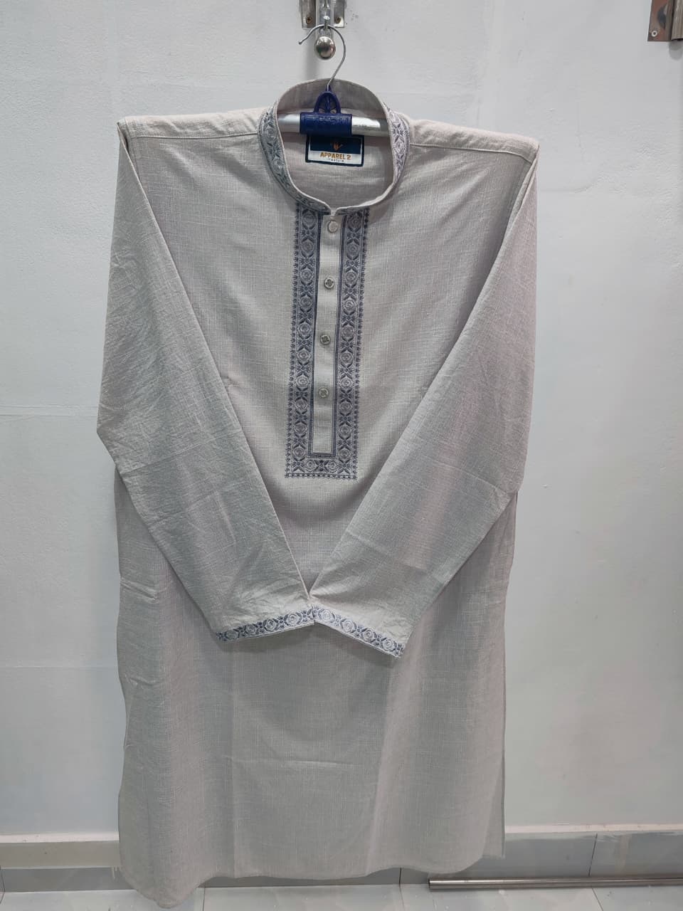 কোড # 1016 প্রিমিয়াম ষ্টাইলিস এক্সক্লুসিভ Beige Color পাঞ্জাবি